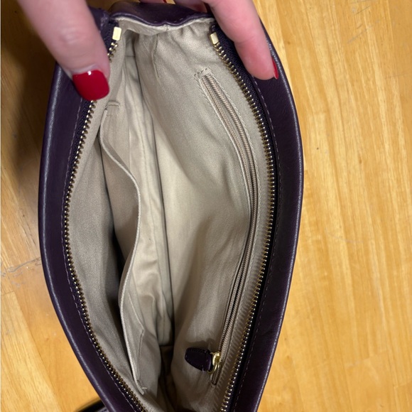 Coach Deep Purple (Aubergine) Leather Wristlet - Picture 3 of 7